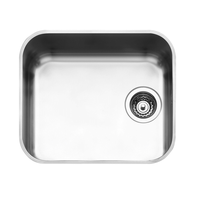 Smeg UM45 Stainless Steel Single Pressed Bowl Sink